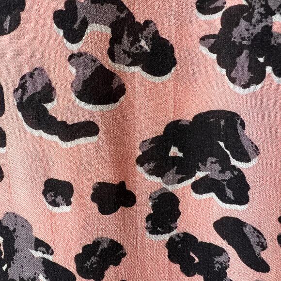 Maeve by Anthropologie Blouse Womens Size Large Pink Rita Printed Leopard Tunic - Picture 9 of 16
